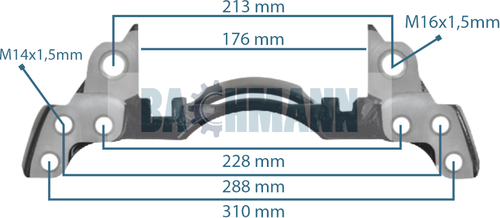 [133125] Caliper Carrier 17.5" Left