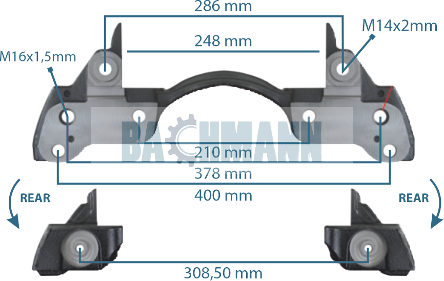 Caliper Carrier 22.5" Left&Right