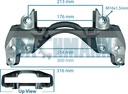 Caliper Carrier MAXX17 Right